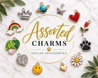 Cat Collar Add-On Charms, Lightweight Removable Pet Accessories for Cats, Small Dogs, Kittens