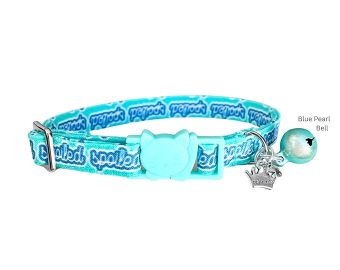 Spoiled Cat Collar with Breakaway Buckle, Bell & Charm