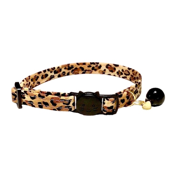 Cheetah Print Cat Collar Cheetah Print Kitten Collar Cheetah Etsy