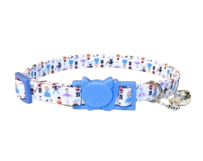 Nutcracker Cat Collar, Kitten and Small Dog, Breakaway Collar