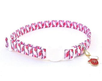 Candy Cane Holiday Pet Collar with Breakaway Buckle