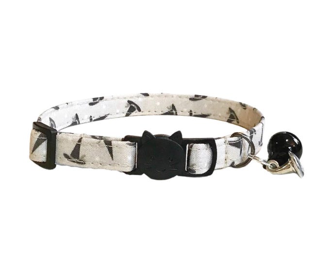 Witch Hat Cat Collar, Halloween Kitten Collar with Breakaway Buckle/Non-Breakaway