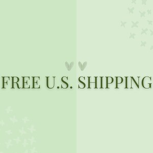 The image is a promotional graphic for a U.S. shipping service, featuring the text "FREE U.S. SHIPPING" prominently displayed.