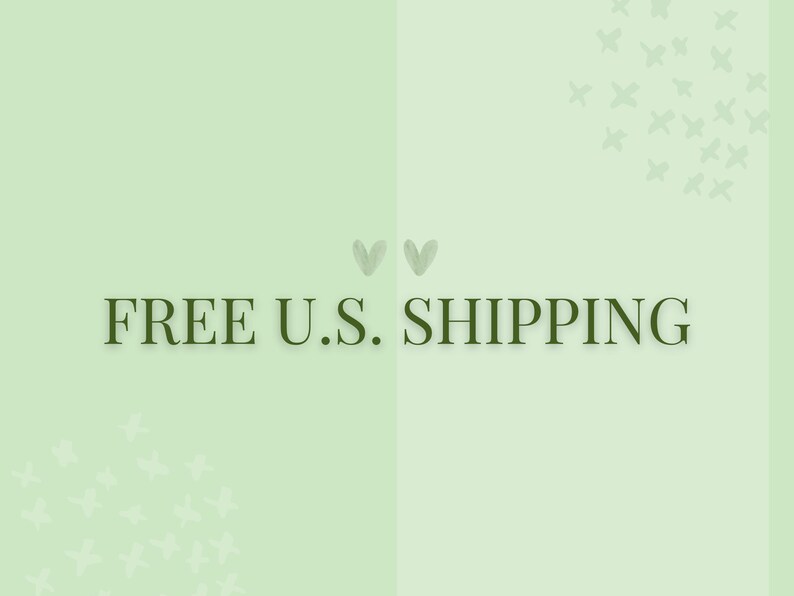 The image is a promotional graphic for a U.S. shipping service, featuring the text "FREE U.S. SHIPPING" prominently displayed.