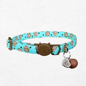 Cookie Print Cat Collar, Breakaway Safety Buckle