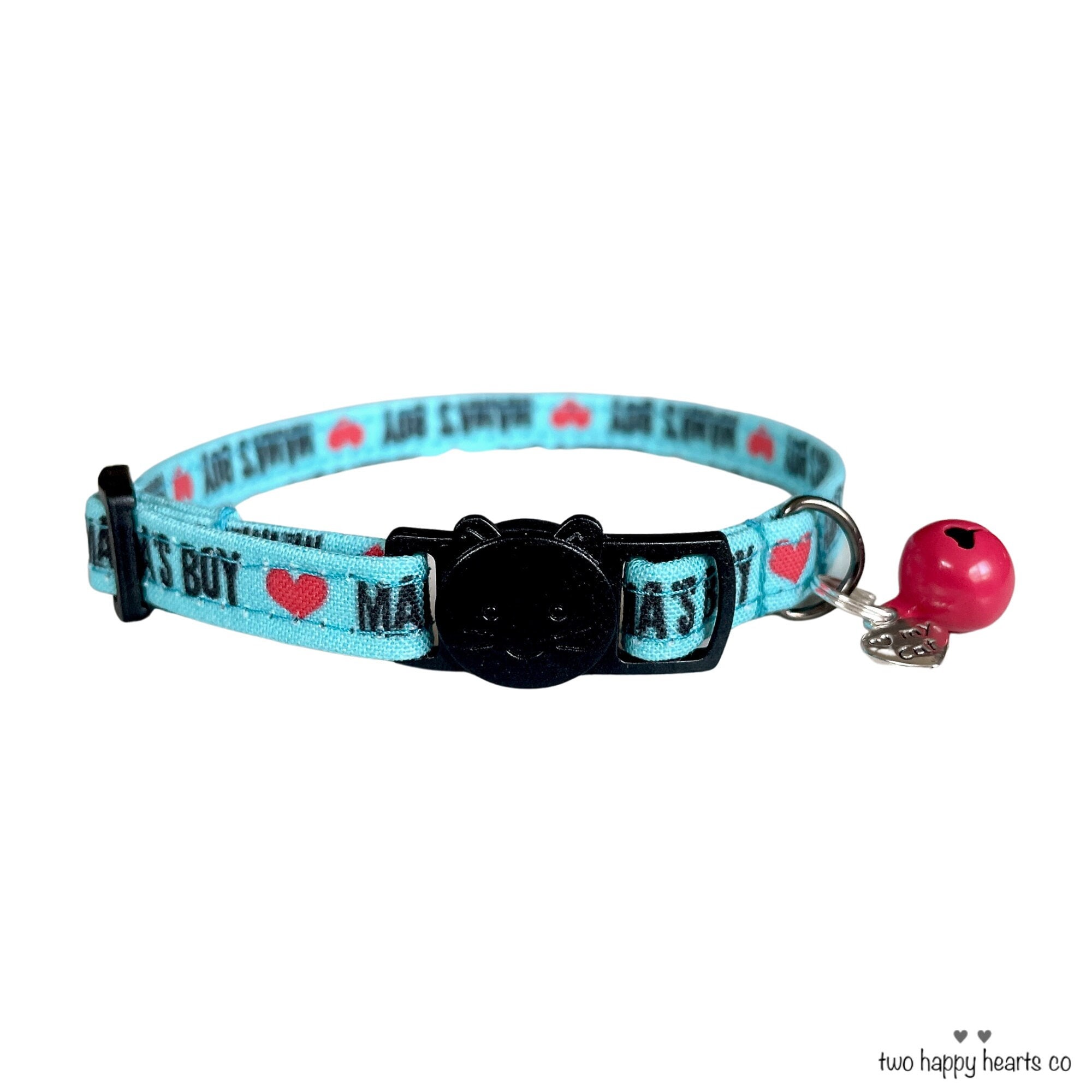 Dog Cat Collar Male Boy SMALL PUPPY Leather Red Brown Black Silver