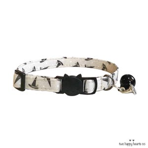 Collar para gato con sombrero de bruja, collar para gatito de Halloween con hebilla de seguridad/no se rompe