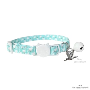 Cat Collar Goose Kitten Collar Cute Goose Dog Collar Geese Breakaway Collar Bird Collar With Bell Collar For Cat Named Goose Lover Gift Cute