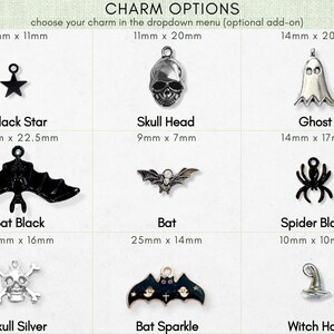 a bunch of charms that are on a table