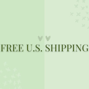 The image is a promotional graphic for a U.S. shipping service, featuring the text "FREE U.S. SHIPPING" prominently displayed.