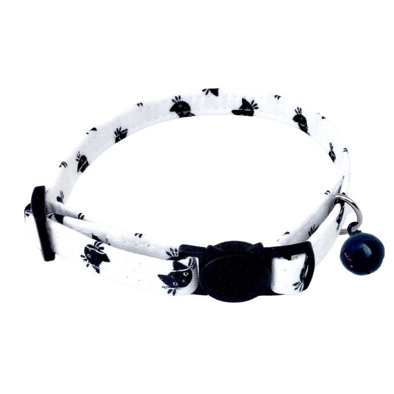 Black Cat Collar Black Cat Kitten Collar Cute Black Kitty Etsy