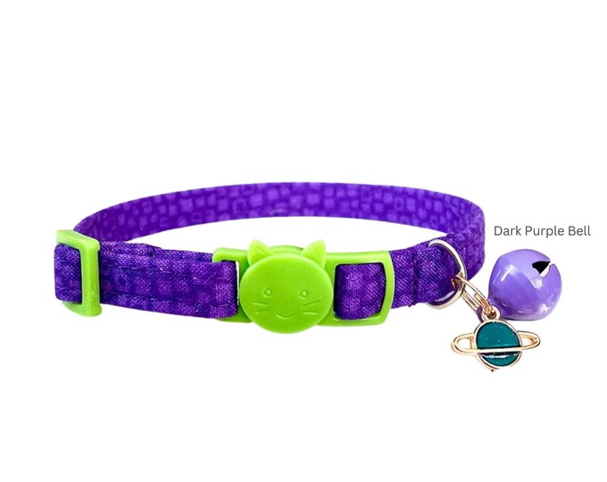 Alien Planet Cat Collar, Adjustable Breakaway Kitten Collar
