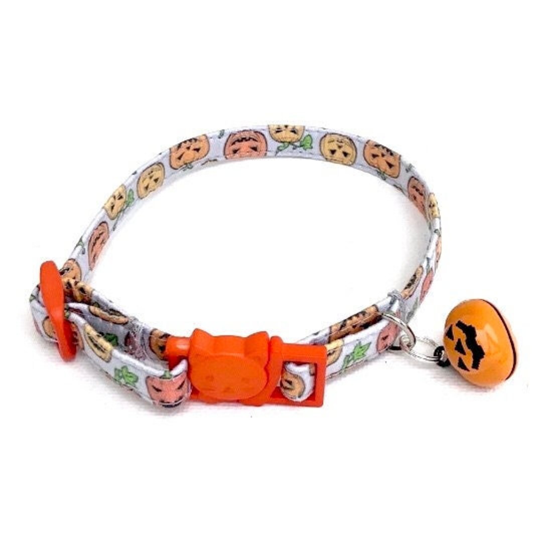 Halloween Cat Collar Halloween Kitten Collar Pumpkin Small Dog Collar