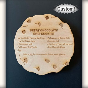 Custom Cookie Recipe Magnet