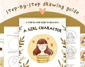 How To Draw A Girl Character | Digital Step-By-Step Drawing Guide PDF