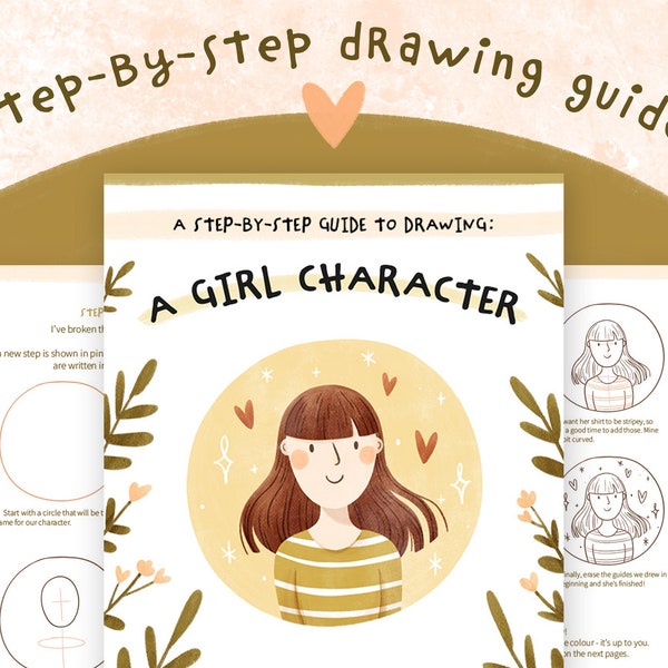 How To Draw A Girl Character | Digital Step-By-Step Drawing Guide PDF