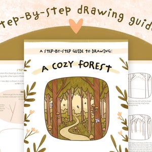 How To Draw A Cozy Forest | Digital Step-By-Step Drawing Guide PDF