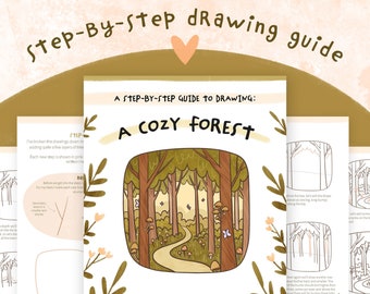 How To Draw A Cozy Forest | Digital Step-By-Step Drawing Guide PDF