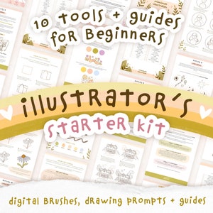 Digital Art Starter Kit: Procreate & Photoshop Brushes, Drawing Tutorials (PDF)