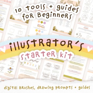 Starterskit digitale kunst: procreate- en Photoshop-penselen, tekentutorials (pdf)