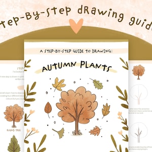 How To Draw Autumn Plants | Digital Step-By-Step Drawing Guide PDF