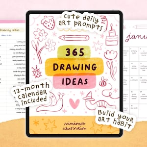 365 idées de dessins (créées par l'homme) pour les artistes | Calendrier quotidien d'inspiration artistique