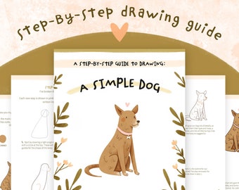 How To Draw A Simple Dog | Digital Step-By-Step Drawing Guide PDF