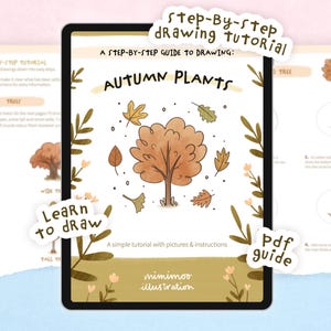 Jak rysować rośliny jesienne | Cyfrowy przewodnik krok po kroku do rysowania w formacie PDF