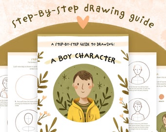 How To Draw A Boy Character | Digital Step-By-Step Drawing Guide PDF