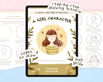 How To Draw A Girl Character | Digital Step-By-Step Drawing Guide PDF