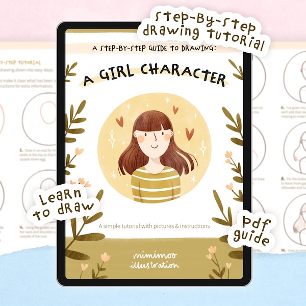 Jak narysować postać dziewczyny | Cyfrowy przewodnik krok po kroku do rysowania w formacie PDF