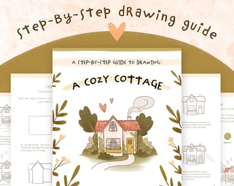 How To Draw A Cozy Cottage | Digital Step-By-Step Drawing Guide PDF