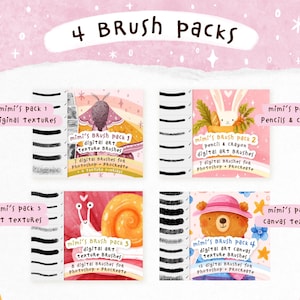 Procreate Brush Bundle: Texture Brushes for Digital Art (digital ...