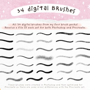 Procreate Brush Bundle: Texture Brushes for Digital Art (digital ...
