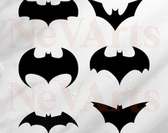 Bat Logo SVG, Bundle Layered SVG, Clip art and printables for t-shirts, Layered and download files for cricut