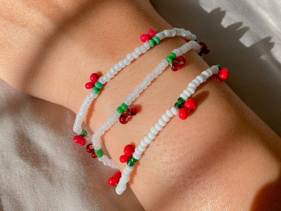 Cute Glass Cherry Bracelet | Gifts for Her – JOY by Corrine Smith