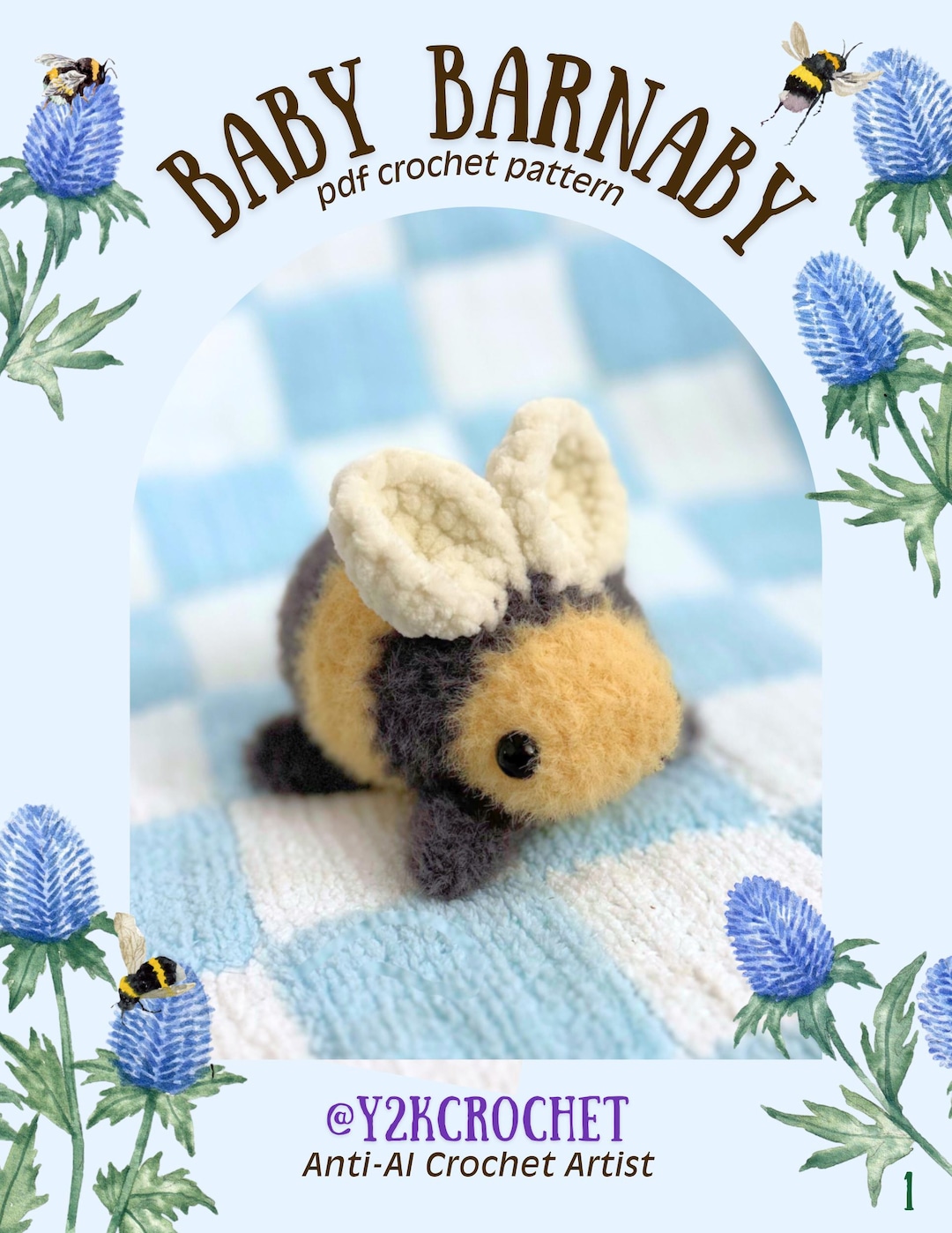 BABY Barnaby the Bumblebee Crochet Pattern: (PDF Pattern ONLY ...