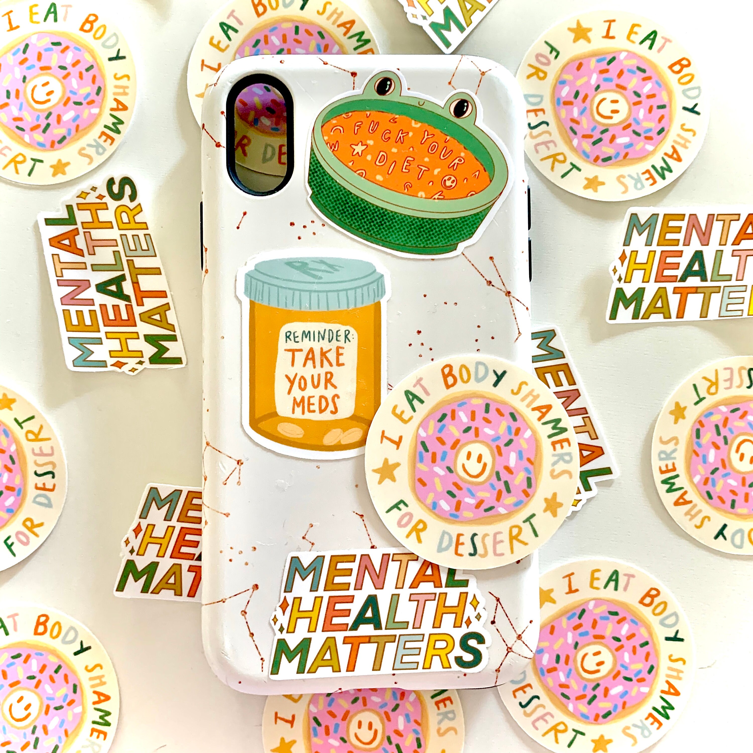 Mental Health Stickers – Aesthetic Waterproof Decal Pack - Etsy