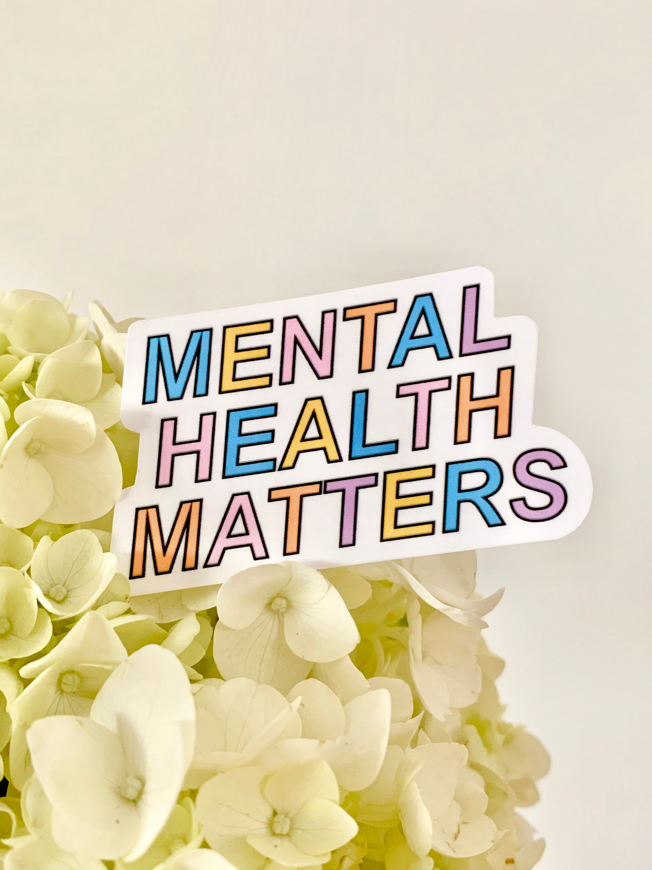 Pastel Mental Health Matters Sticker – Handmade, Laminated (2.5 Inches ...