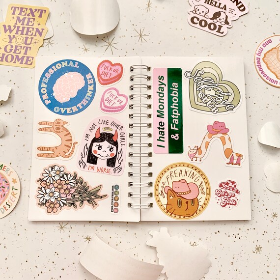 Donut Worry Be Happy Sticker – Foodie, Water Bottle Decal