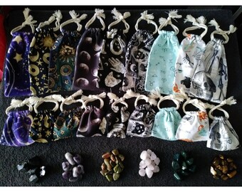 Crystal Pouches | Drawstring Pouches | Tarot Card Pouches |