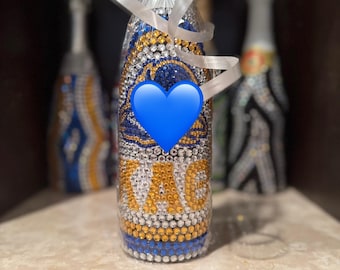 Custom Bedazzled college Bottle: Personalized to your college mascot!