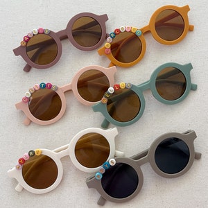 personalized name sunglasses UV400 for babies, toddlers, kids