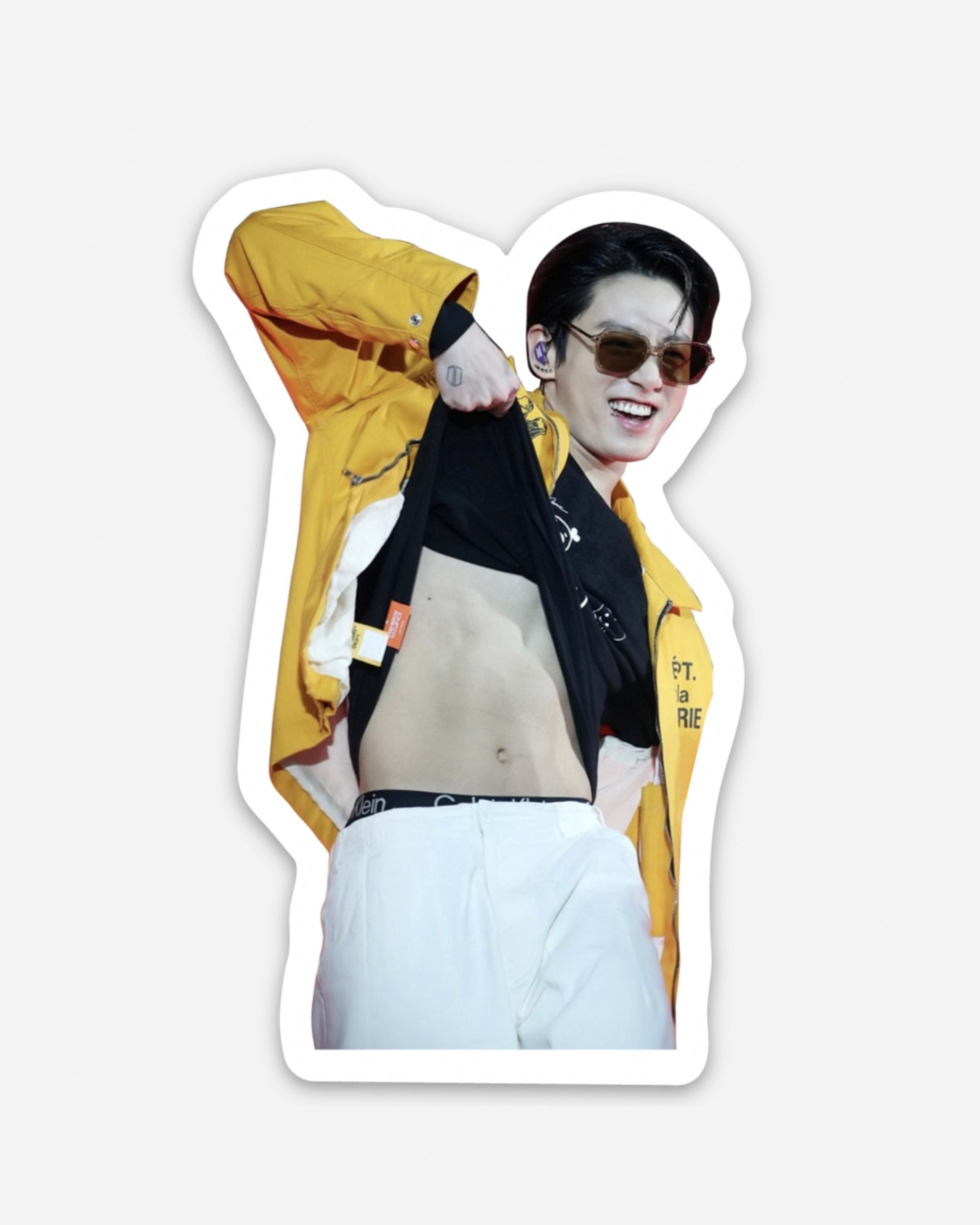 BTS JK Jungkook Abs Sticker Etsy