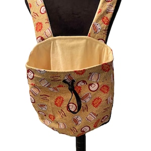 Pet Carrier, Cat, Dog , Fur Baby, Pouch, Fully lined, Handmade, Hands free, Adjustable Straps, Kangaroo Ramen noodle Front carrier