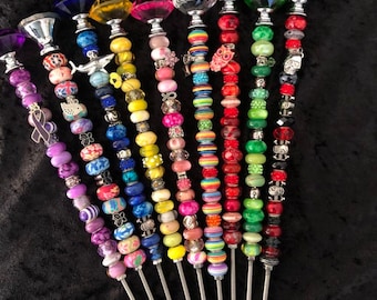 House plant Fairy Garden Stake Beaded Fairy wand Suncatcher garden ornaments planter stake, plant bling, potted plant stake, garden jewelry
