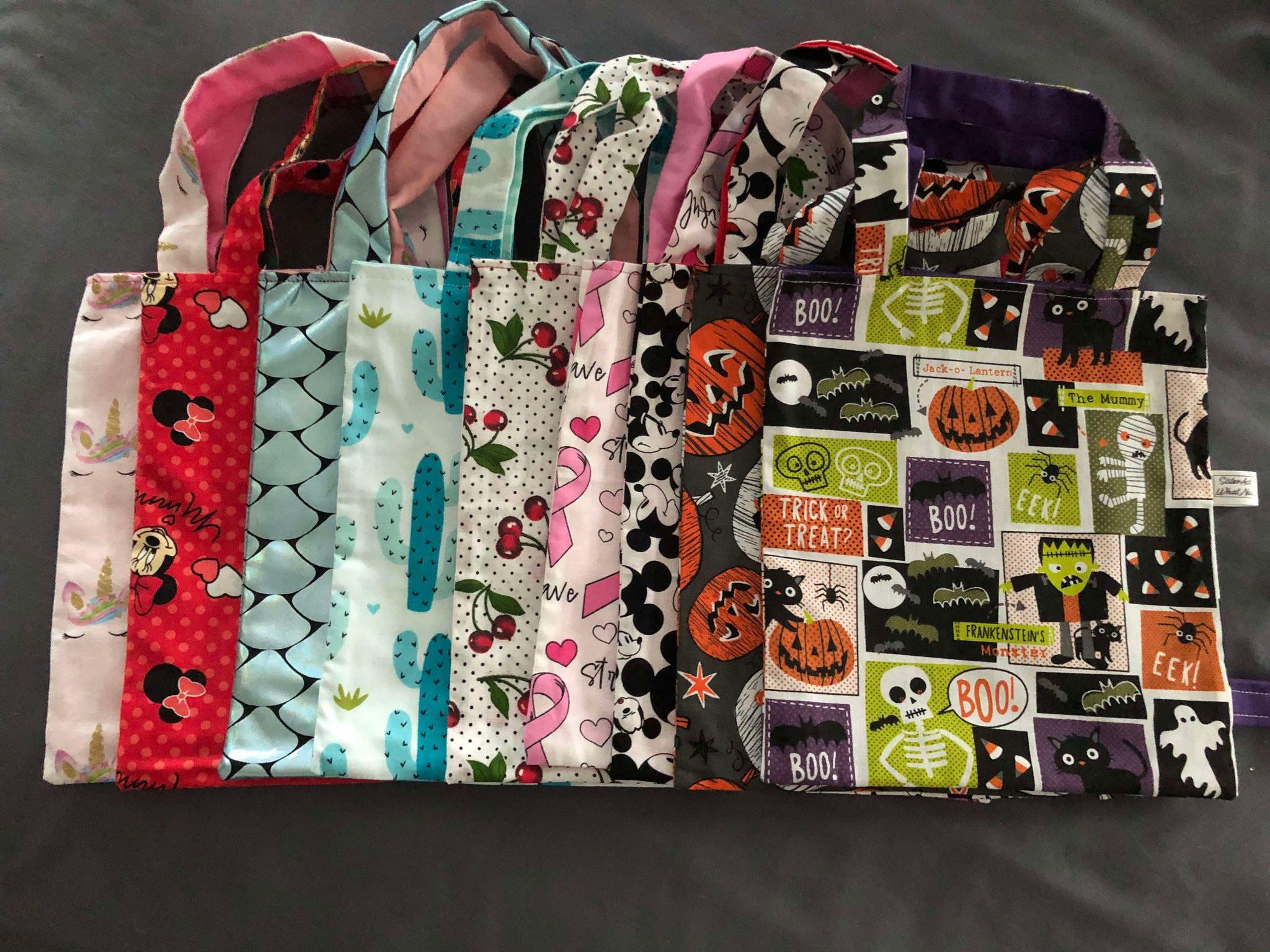 Handmade Mini Tote bag Choice of theme Fully Lined Finished Product