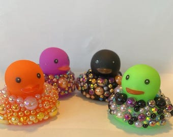 Paperella di gomma Bling Serie Halloween Bubble Fun Auto Sei stato abbassato Regalo Perline Bling cruscotto