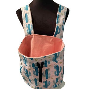 Pet Carrier, Cat, Dog , Fur Baby, Pouch, Fully lined, Handmade, Hands free, Adjustable Straps, Kangaroo Cactus Pattern Front carrier