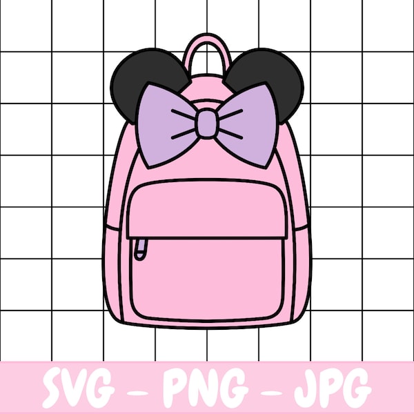 Mouse Backpack SVG - Personal Use - Commercial Use - Digital Download